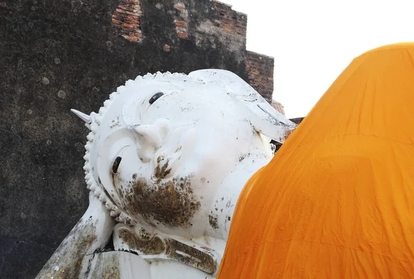 Reclining Buddha Wat Yai Chaimongkol Thailand — Stock Photo, Image