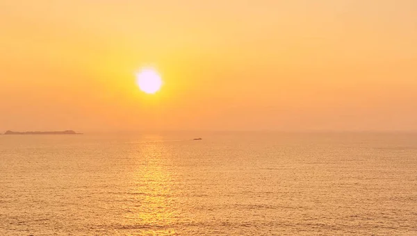 Landschaft Der Meeresküste Bei Sonnenuntergang — Stockfoto
