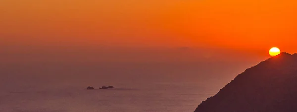 stock image Landscape of seacoast during sunset