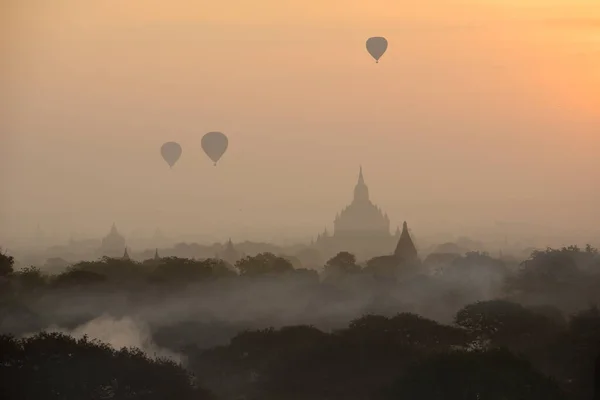 Ballonger Bagan Myanmar — Stockfoto