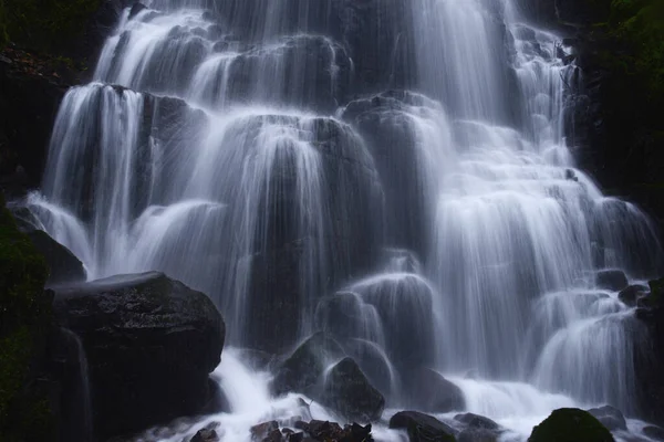 在哥伦比亚的仙女瀑布峡谷俄勒冈州 — 图库照片