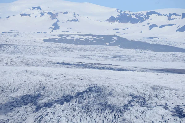 Glaciar Islandia Blanco Paisaje Cubierto Nieve —  Fotos de Stock