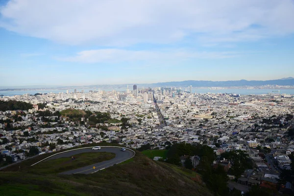 San Francisco Uit Twin Peaks — Stockfoto