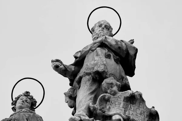 Тауерський Дзвін Скульптури Різьблені Кам Яні Деталі Собору Мурсії — стокове фото