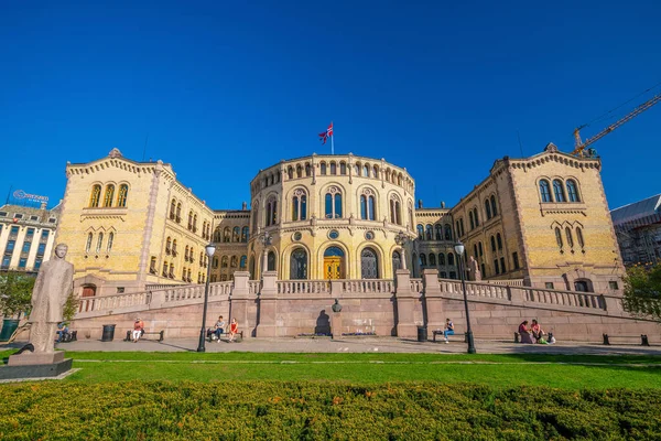 View Norwegian Parliament Oslo — Stock Photo, Image