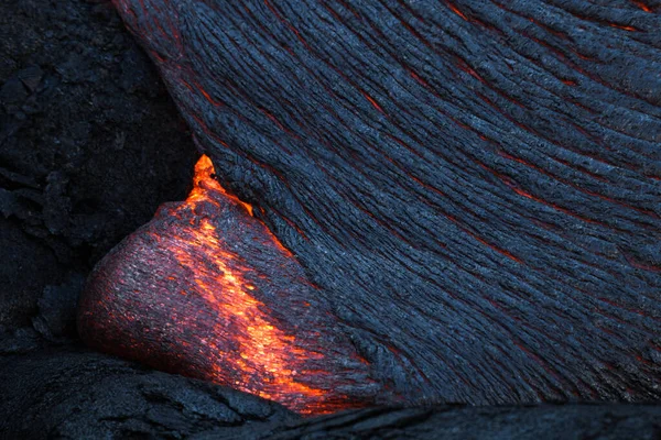 Volcanic Lava Surface Flow — Foto Stock