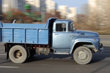 Şehirde Motion Car, Bulanık Arkaplan   