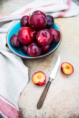 Arka plan için taze organik eriklerin yakın plan çekimi.