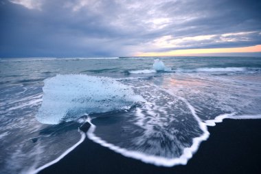 Jokulsarlon Sahili manzarası
