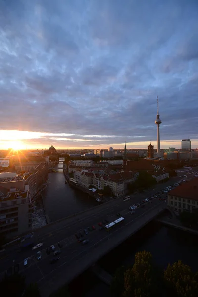 Paisaje Urbano Berlín Amanecer —  Fotos de Stock