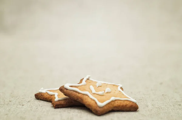 自家製ジンジャーブレッドクッキー クローズアップビュー — ストック写真