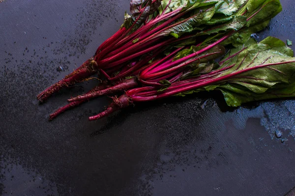 stock image close-up view of fresh organic beets    
