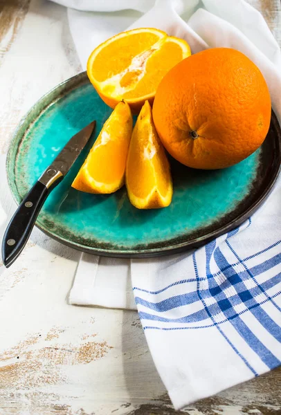 Fruits Mûrs Orange Vue — Photo