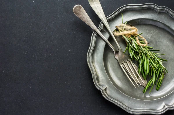 로즈마리 허브와 약용식물 유기적 — 스톡 사진