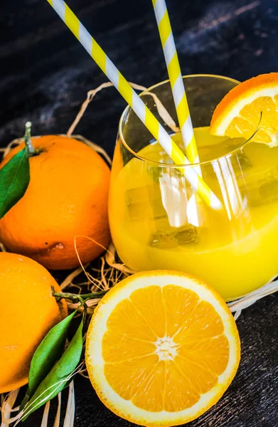Bio Ernährungskonzept Mit Orangenfrüchten — Stockfoto
