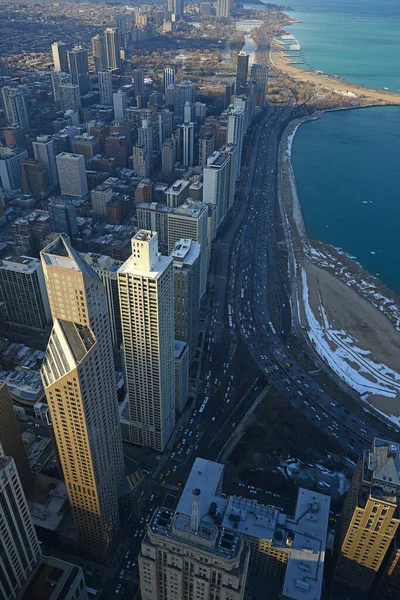 Chicago Gebouw Uitzicht Stad — Stockfoto