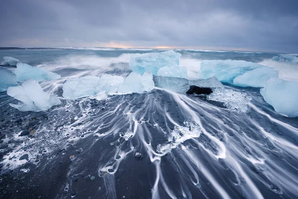 氷山ビーチの風景 — ストック写真