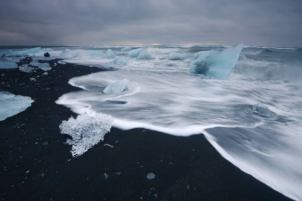 Paisaje Playa Iceberg —  Fotos de Stock