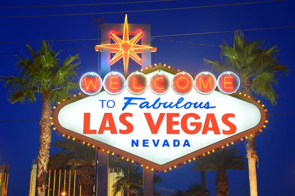 Bem Vindo Sinal Las Vegas — Fotografia de Stock