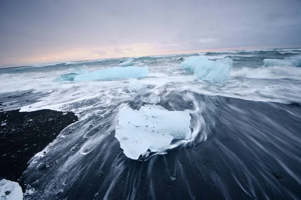 Paisagem Praia Iceberg — Fotografia de Stock