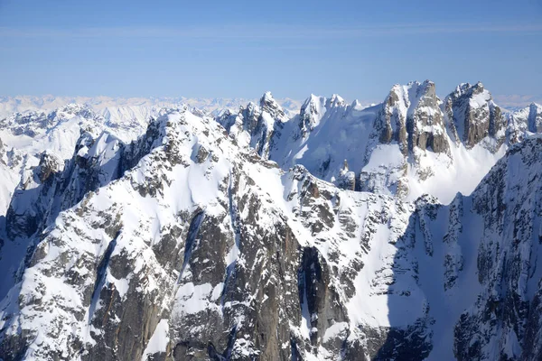 Alaska Sneeuw Berglandschap — Stockfoto