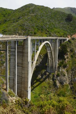 Bixby Creek Köprüsü, Kaliforniya 'nın Big Sur kıyısında.