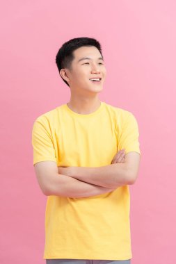 Young, handsome and friendly face man smile