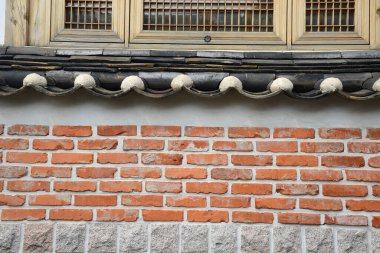 Kore tuğla duvar arkaplan görüntüsü