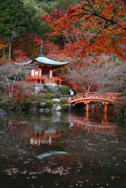 Kyoto 'daki antik tapınak, gündüz görüşü 