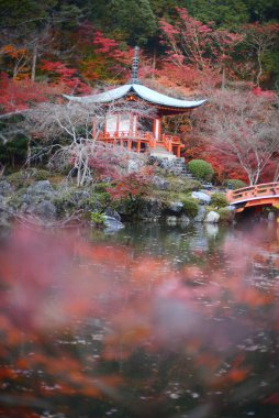 Kyoto 'daki antik tapınak, gündüz görüşü 