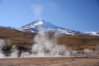 Şili 'de gayzer, gündüz görünümü