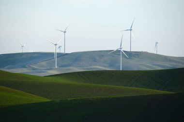 buğday çiftlik hill ile Rüzgar değirmeni