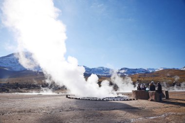 Şili 'de gayzer, gündüz görünümü