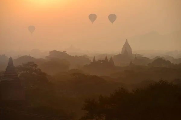 Ballonger Bagan Myanmar — Stockfoto