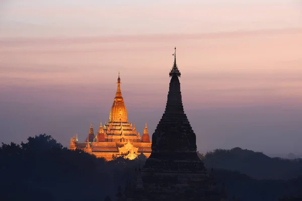 Bagan Nocy Myanmar — Zdjęcie stockowe