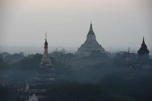 Paesaggio Bagan Durante Mattina Presto — Foto Stock