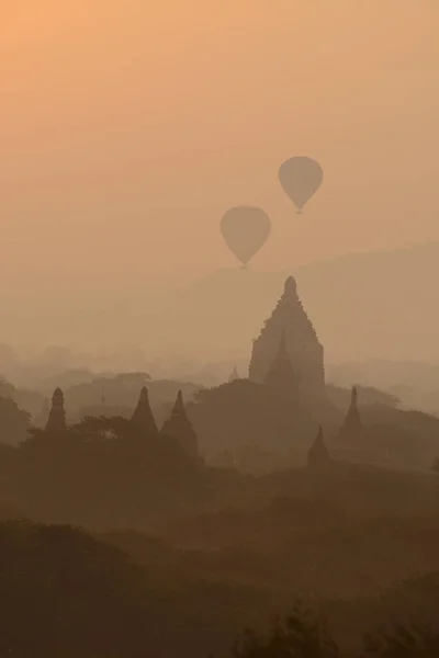 Ballonnen Bagan Myanmar — Stockfoto
