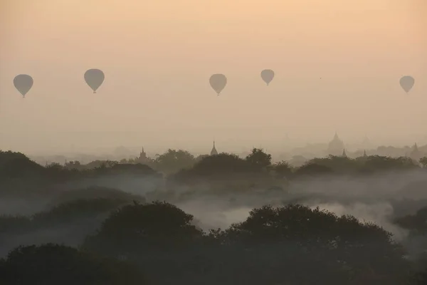 Balony Bagan Myanmar — Zdjęcie stockowe