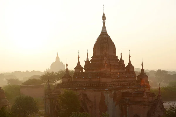 Bagan Landschap Tijdens Vroege Ochtend — Stockfoto