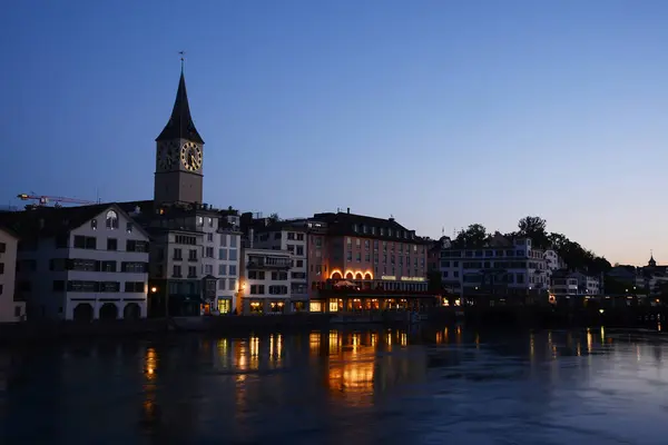 Zurich Ochtend Uitzicht Achtergrond Uitzicht — Stockfoto