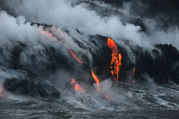 volcanic Lava in Hawaii close up