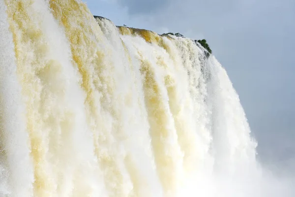 Vista Cerca Del Flujo Agua Iguazú — Foto de Stock