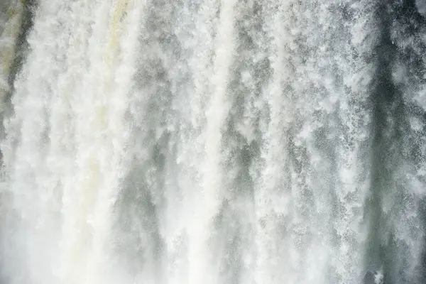 Közeli Kilátás Iguazu Vízáramlás — Stock Fotó