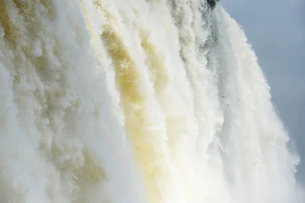 Närbild Vattenflödet Iguazu — Stockfoto