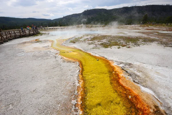 Yellowstone Termas Paisaje — Foto de Stock