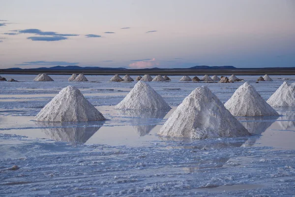 博利维亚盐堆自然景观 — 图库照片