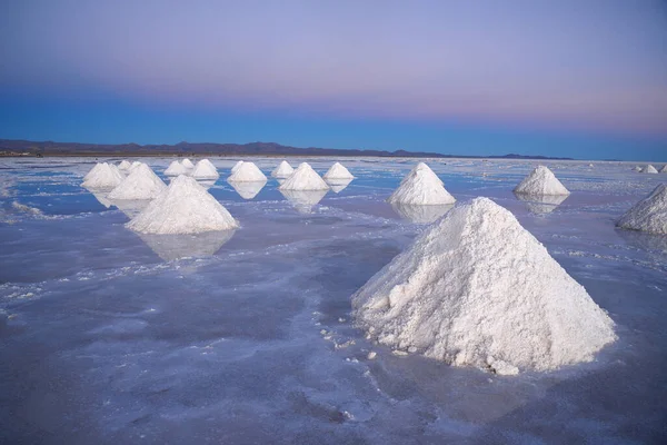 Bolivia Salt Piles Nature Scenic View — Stock Photo, Image