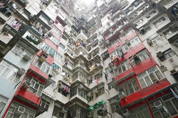 Hong Kong Apartamenty Krajobraz Miejski — Zdjęcie stockowe