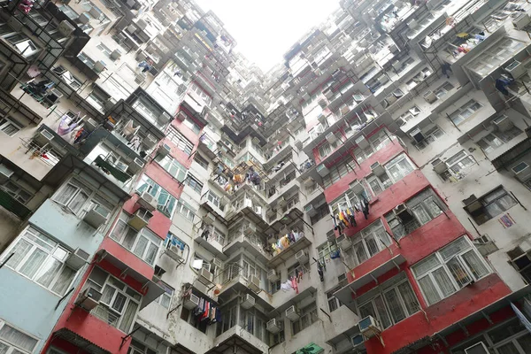 Hong Kong Apartmány Cityscape — Stock fotografie