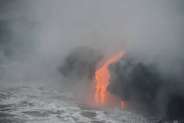 Vulkanische Lava Auf Hawaii Aus Nächster Nähe — Stockfoto